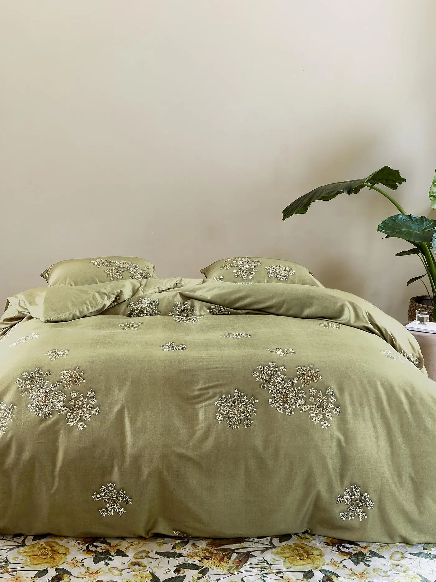 ESSENZA | Satin Bettwäsche 70x90cm / 140x200cm Lauren Dreid Moss | 